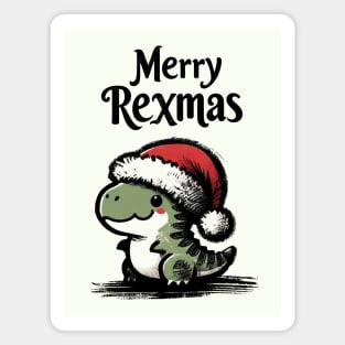 Merry Rexmas Magnet